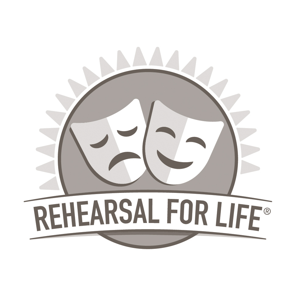 Logo for "REHEARSAL FOR LIFE INC"