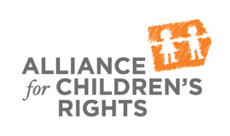 Logo for "ALLIANCE FOR CHILDREN'S RIGHTS"