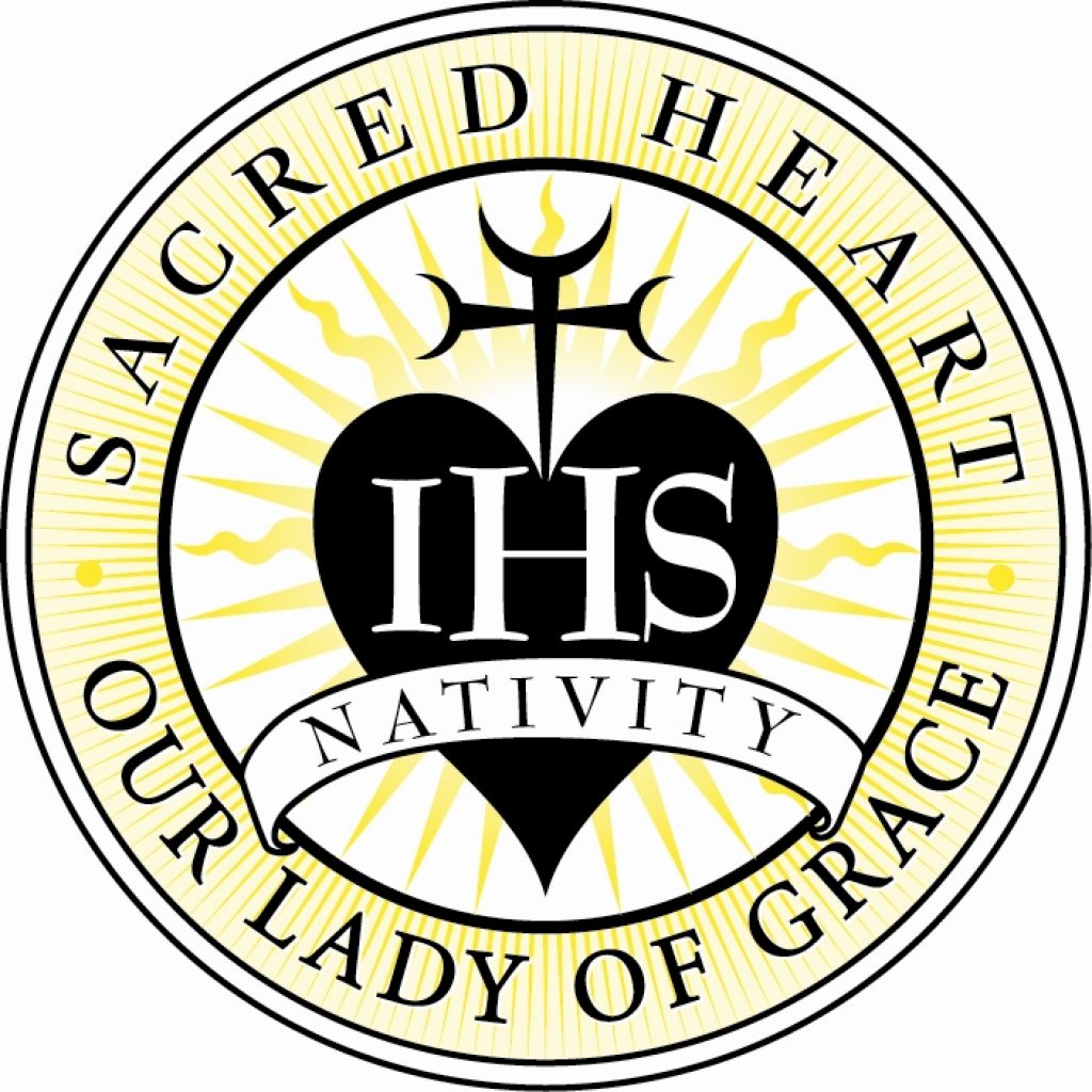 Logo for "SACRED HEART NATIVITY SCHOOL"