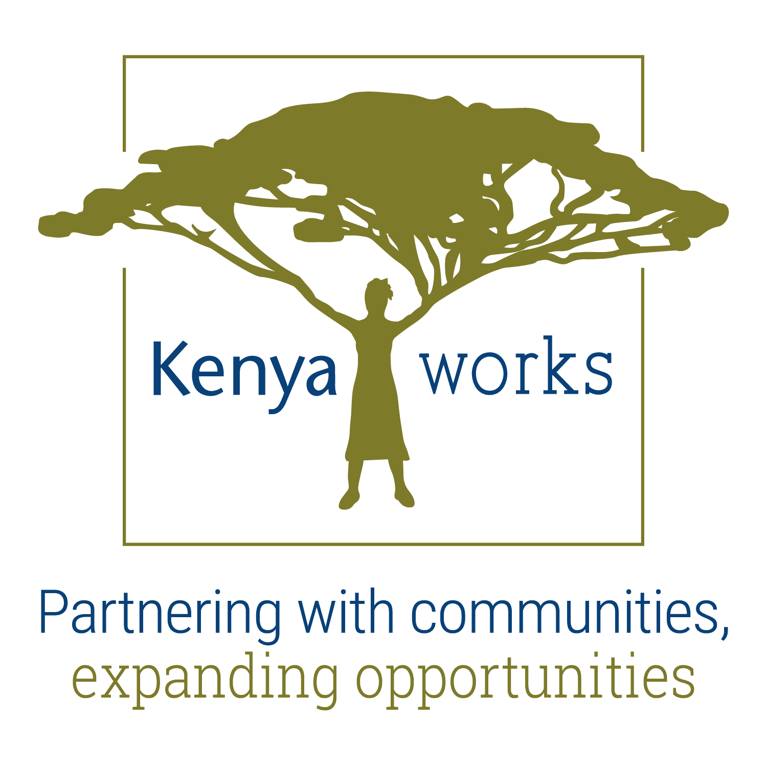 Logo for "KENYA WORKS INC"