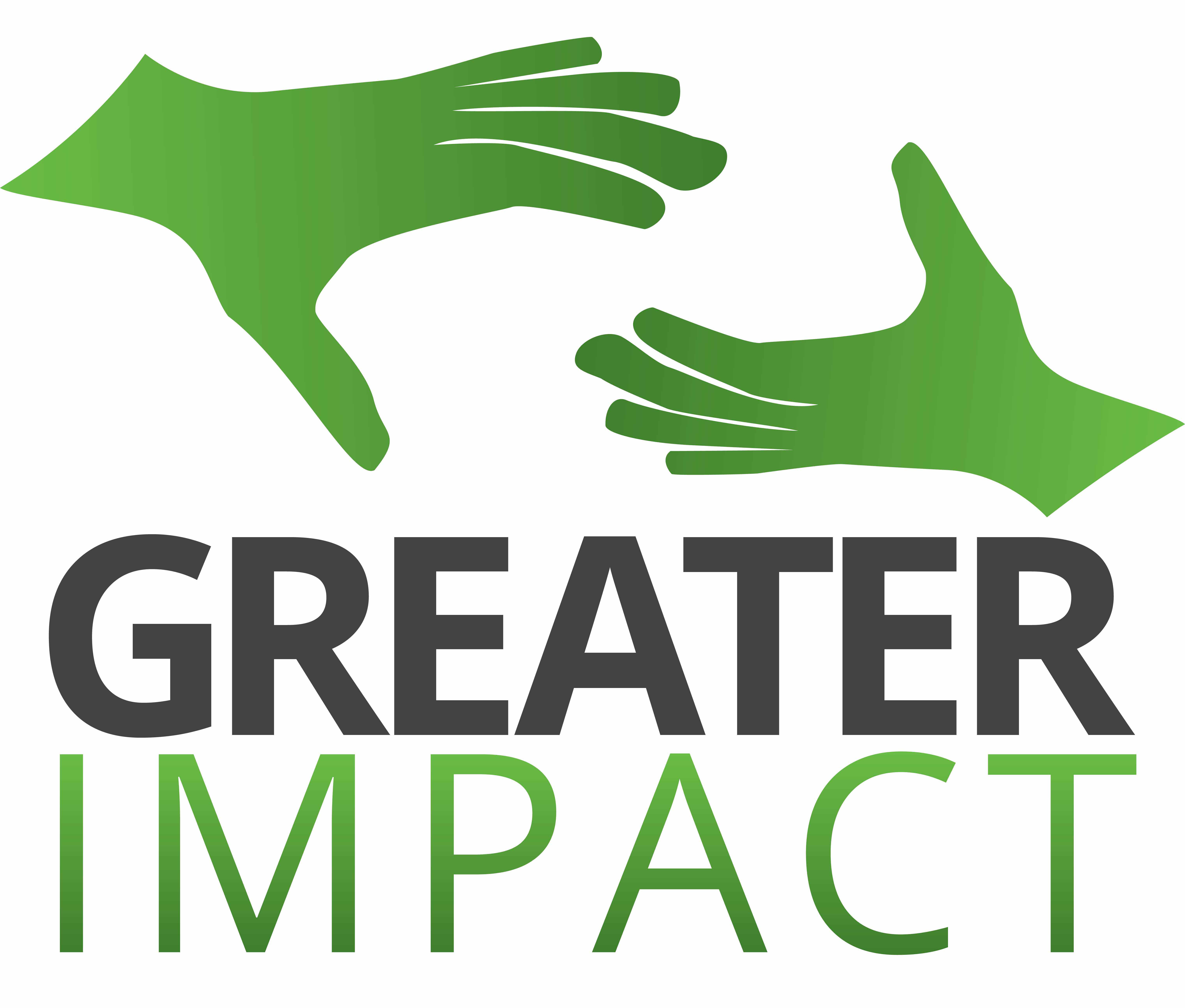 Logo for "GREATER IMPACT INC"