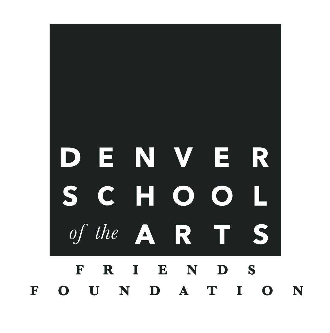 Logo for "FRIENDS OF DENVER SCHOOL OF THE ARTS"