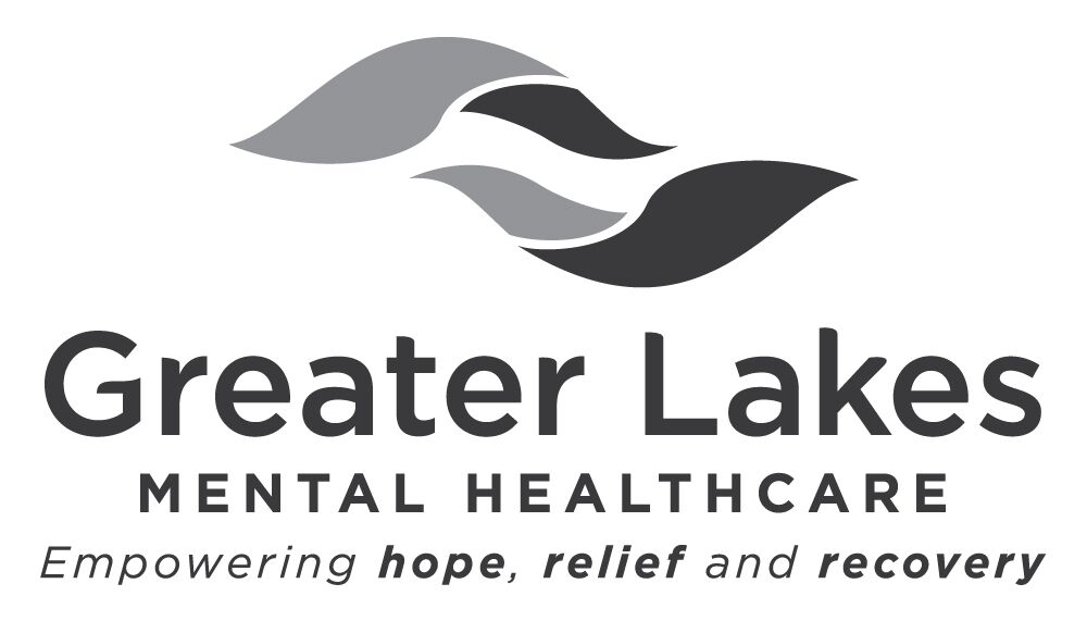 Logo for "GREATER LAKES MENTAL HEALTHCARE"