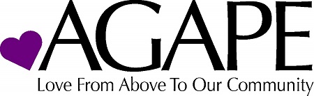 Logo for "AGAPE LOVE FROM ABOVE TO OUR COMMUNITY"