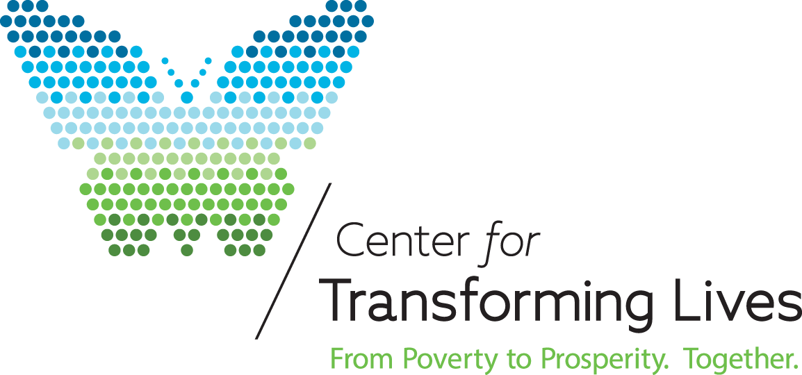 Logo for "CENTER FOR TRANSFORMING LIVES"