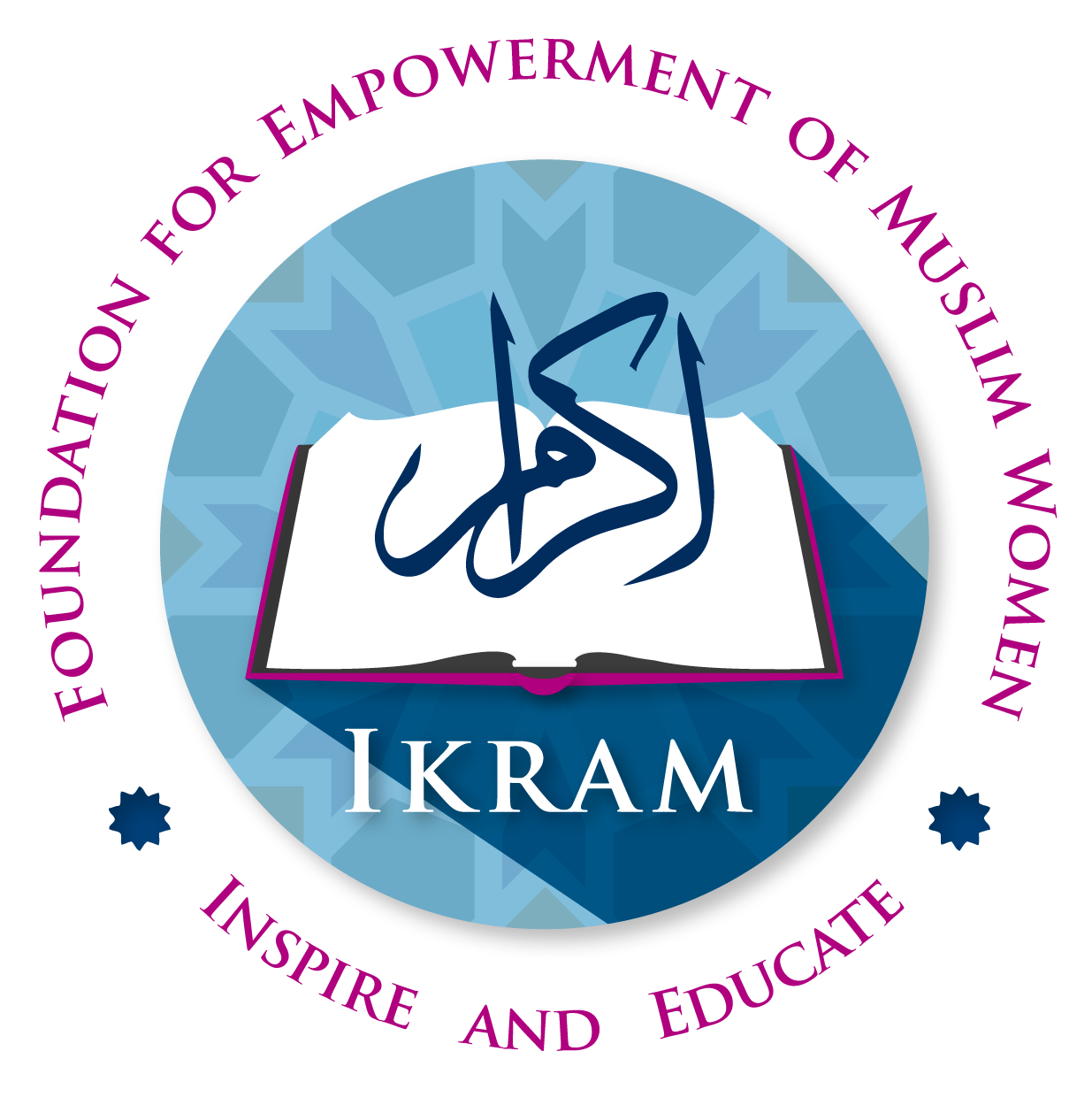 Logo for "IKRAM FOUNDATION FOR EMPOWERMENT OF MUSLIM WOMEN"