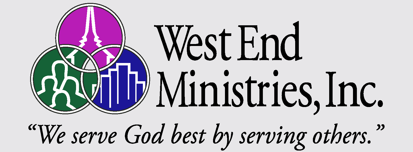Logo for "WEST END MINISTRIES"
