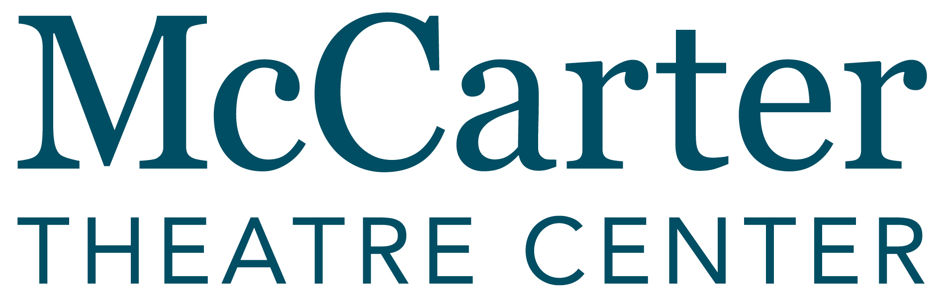 Logo for "MCCARTER THEATRE COMPANY"