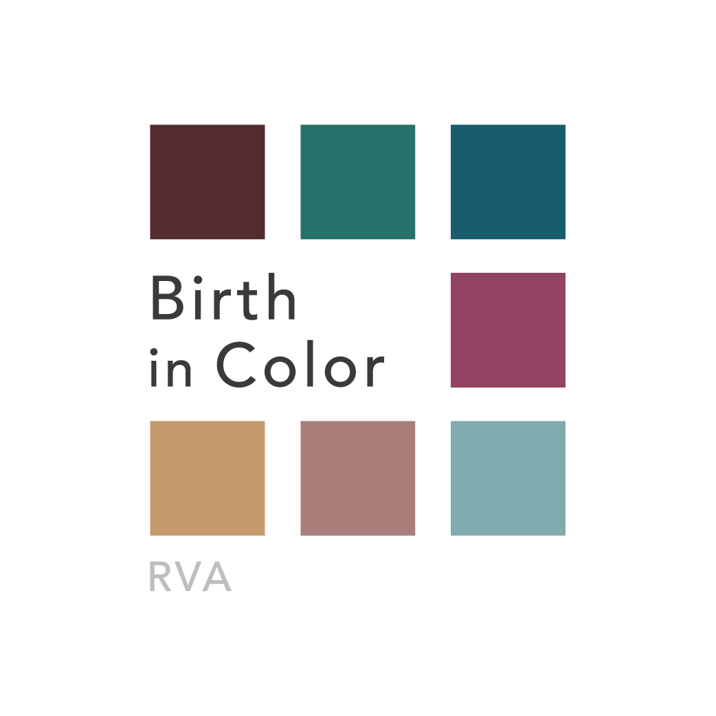 Logo for "BIRTH IN COLOR RVA FOUNDATION"