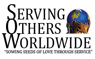 Logo for "SERVING OTHERS WORLDWIDE"