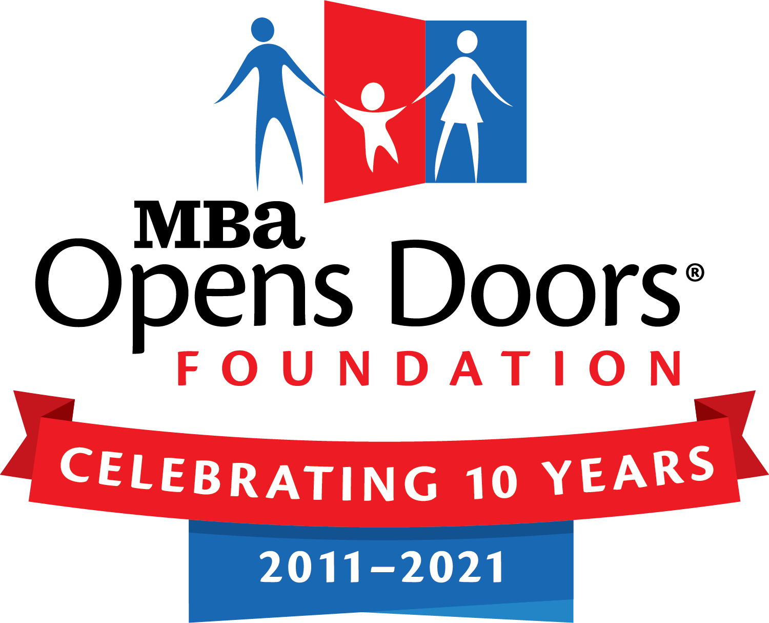 Logo for "MBA OPENS DOORS FOUNDATION"