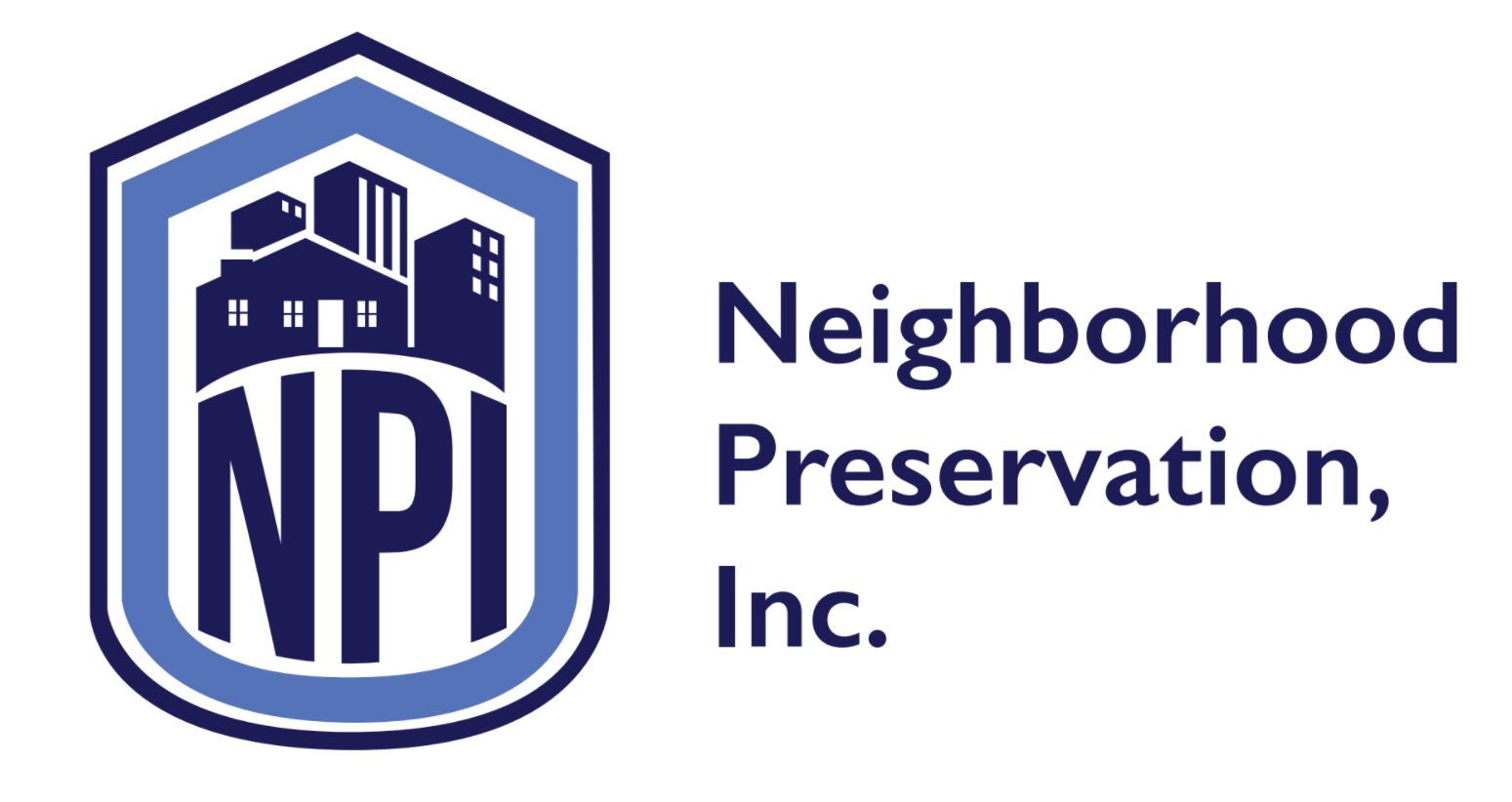 Logo for "Neighborhood Preservation Inc"