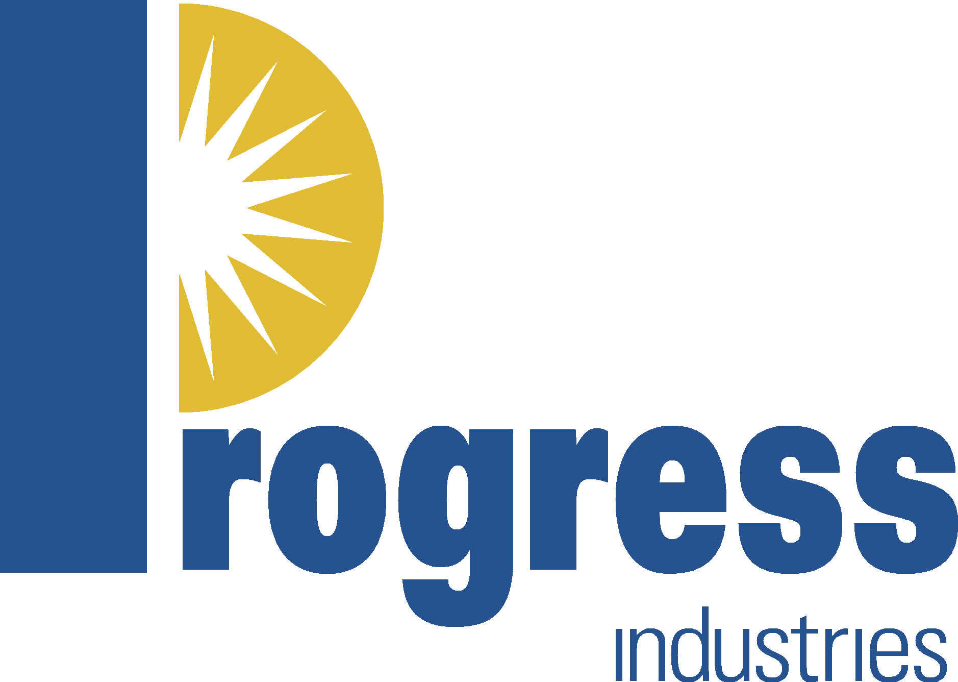 Logo for "PROGRESS INDUSTRIES"