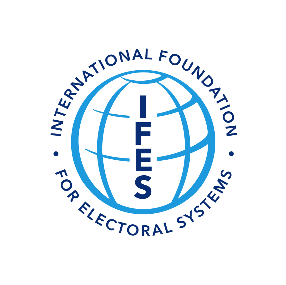 Logo for "INTERNATIONAL FOUNDATION FOR ELECTORAL SYSTEMS"