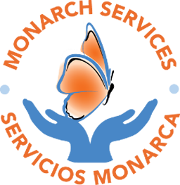 Logo for "MONARCH SERVICES - SERVICIOS MONARCA"