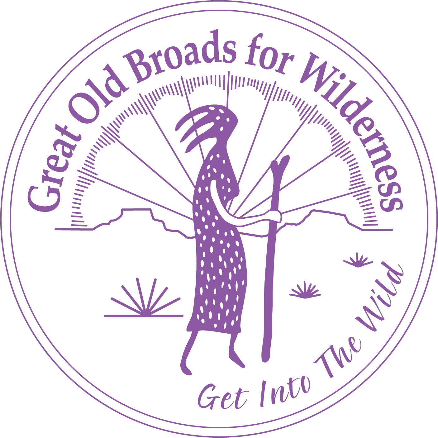Logo for "Great Old Broads for Wilderness"