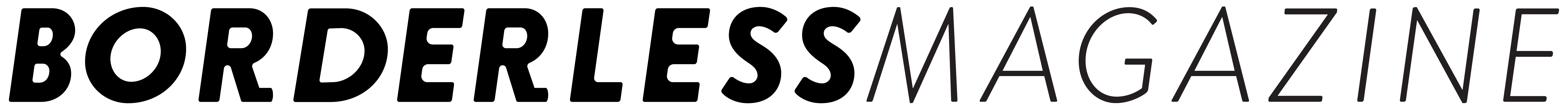 Logo for "Borderless Magazine NFP"