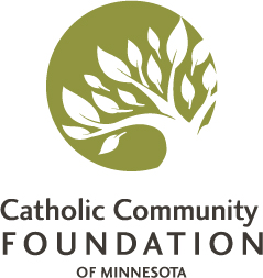 Logo for "CATHOLIC COMMUNITY FOUNDATION OF MINNESOTA"