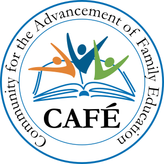 Logo for "THE COMMUNITY FOR THE ADVANCEMENT OF FAMILY EDUCATION"