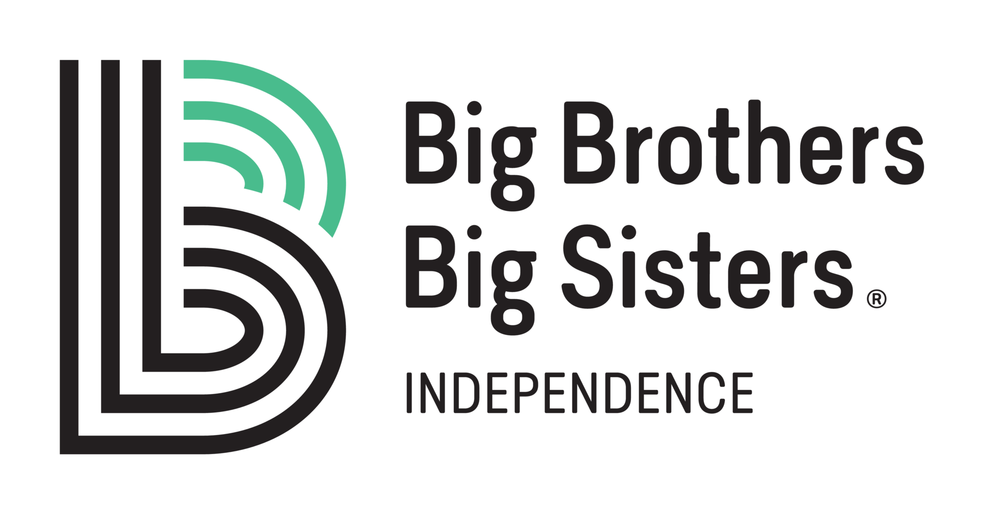 Logo for "BIG BROTHERS BIG SISTERS INDEPENDENCE REGION"
