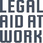 Logo for "Legal Aid at Work"
