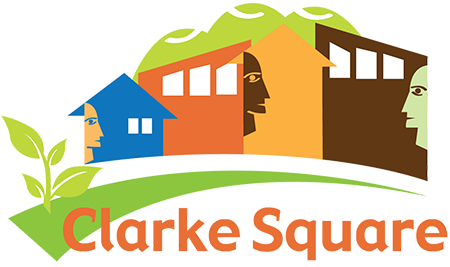 Logo for "CLARKE SQUARE NEIGHBORHOOD INITIATIVE IN"