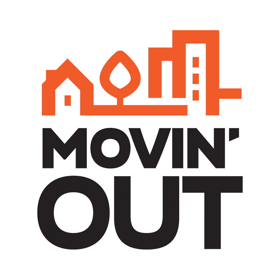 Logo for "MOVIN OUT INC"