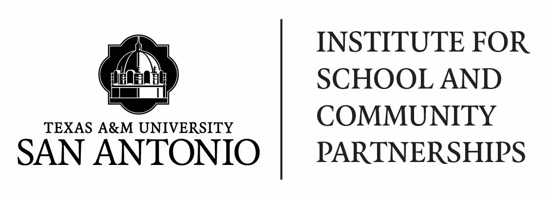 Logo for "Texas A&M-San Antonio Institute for School and Community Partnerships"
