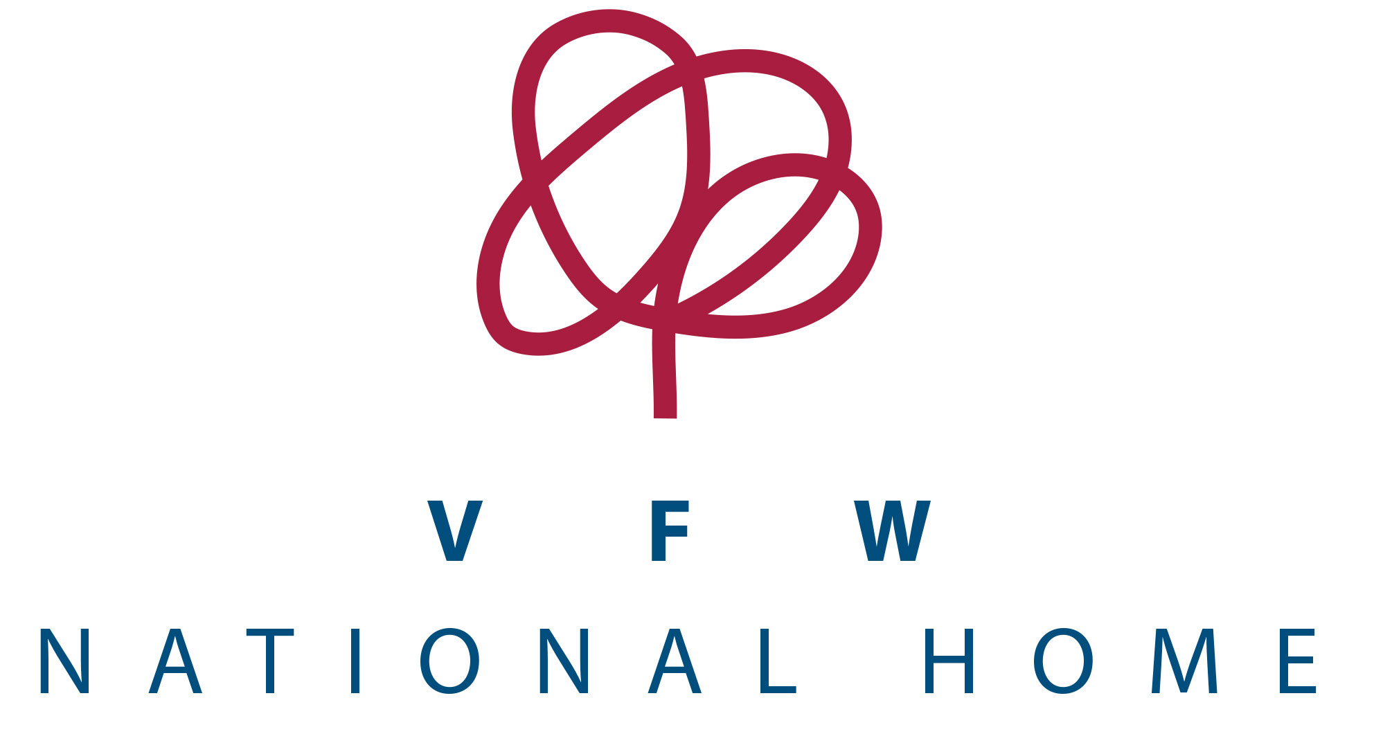 Logo for "VFW NATIONAL HOME"