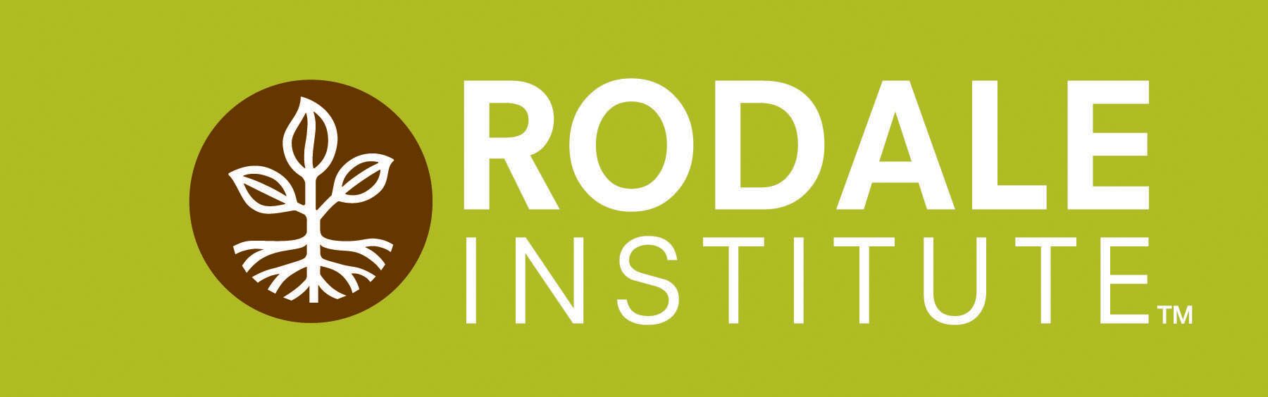 Logo for "Rodale Institute"