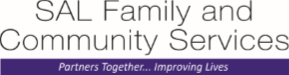 Logo for "SAL FAMILY AND COMMUNITY SERVICES"