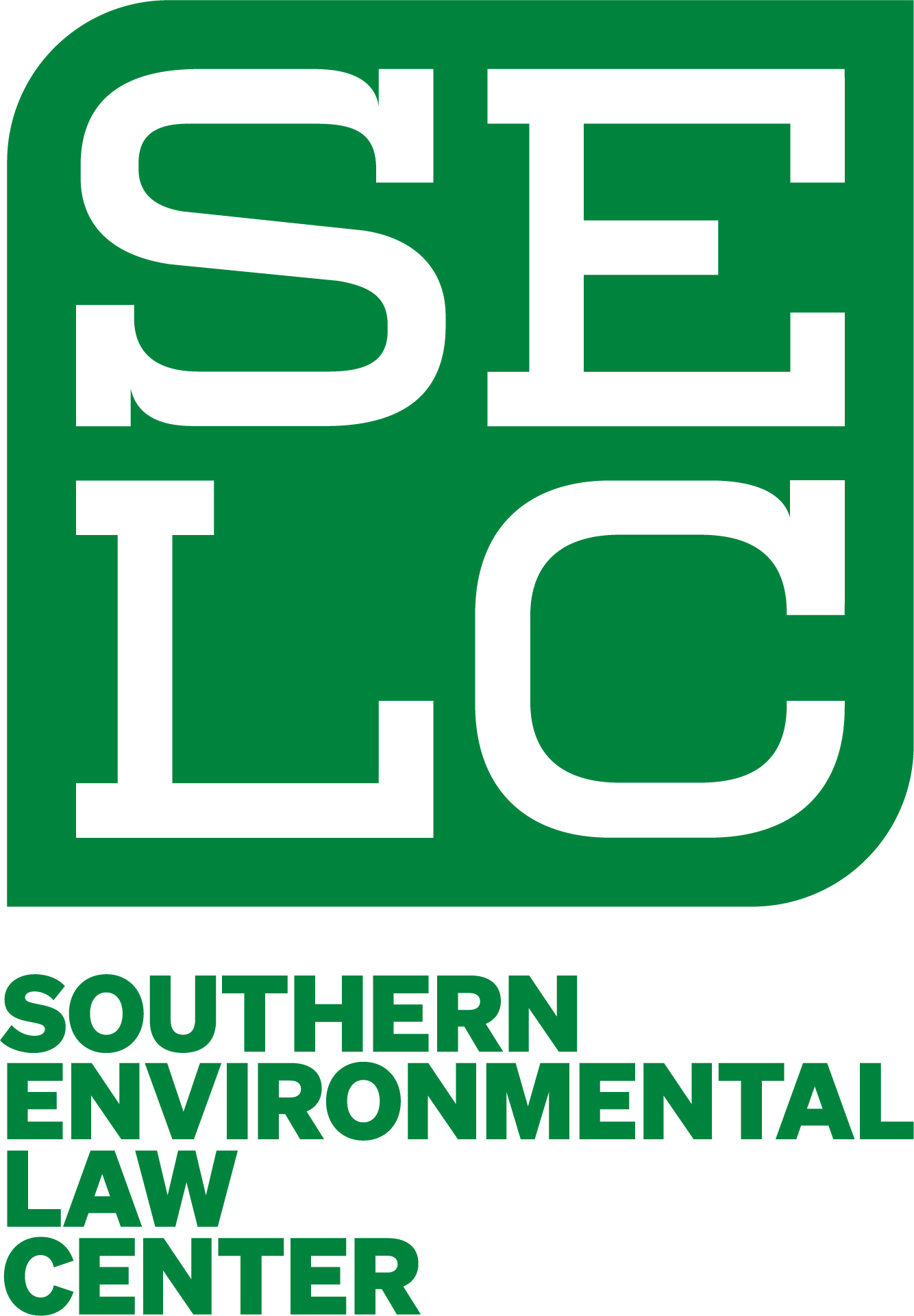 Logo for "SOUTHERN ENVIRONMENTAL LAW CENTER"