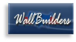 Logo for "WALLBUILDER PRESENTATIONS INC"