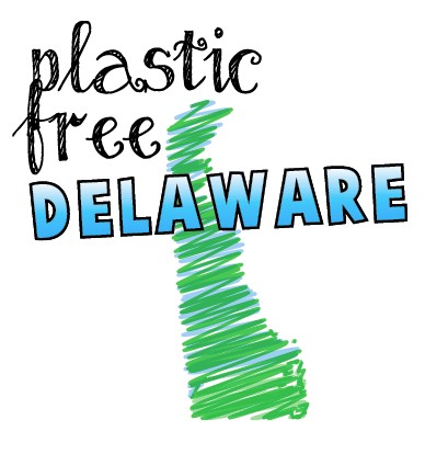 Logo for "PLASTIC FREE DELAWARE"