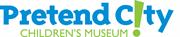 Logo for "PRETEND CITY THE CHILDREN'S MUSEUM OF ORANGE COUNTY"