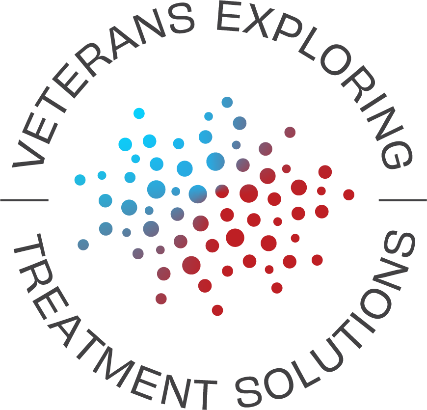 Logo for "VETSVETERANS EXPLORING TREATMENT SOLUTIONS"