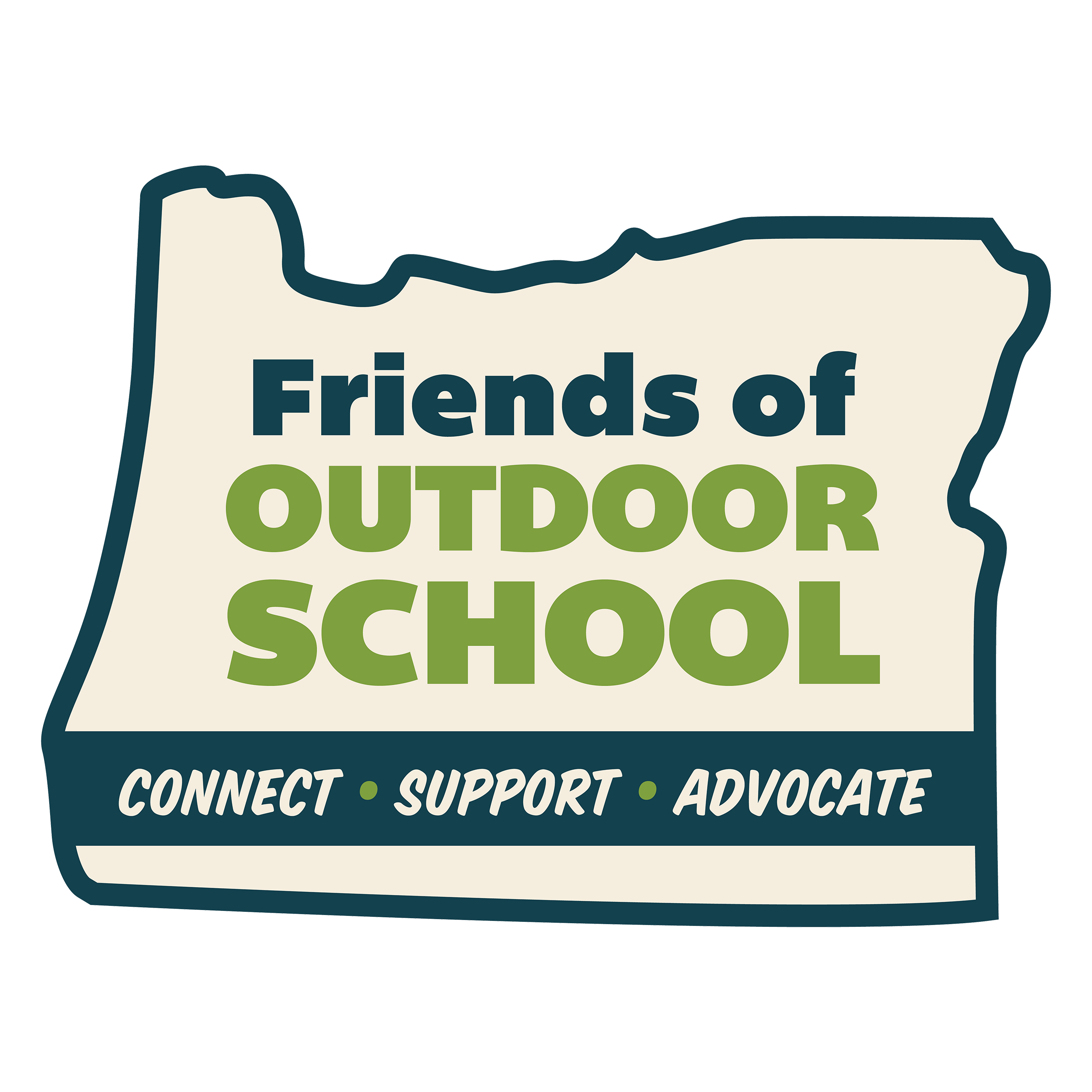 Logo for "FRIENDS OF OUTDOOR SCHOOL"