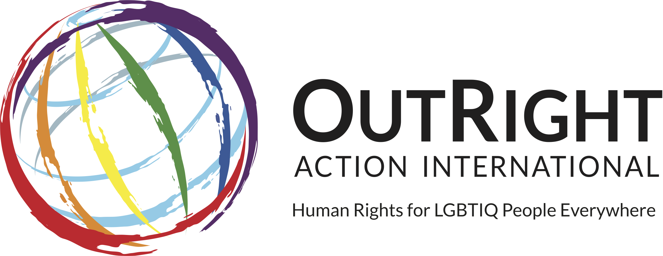 Logo for "OutRight Action International Corp"