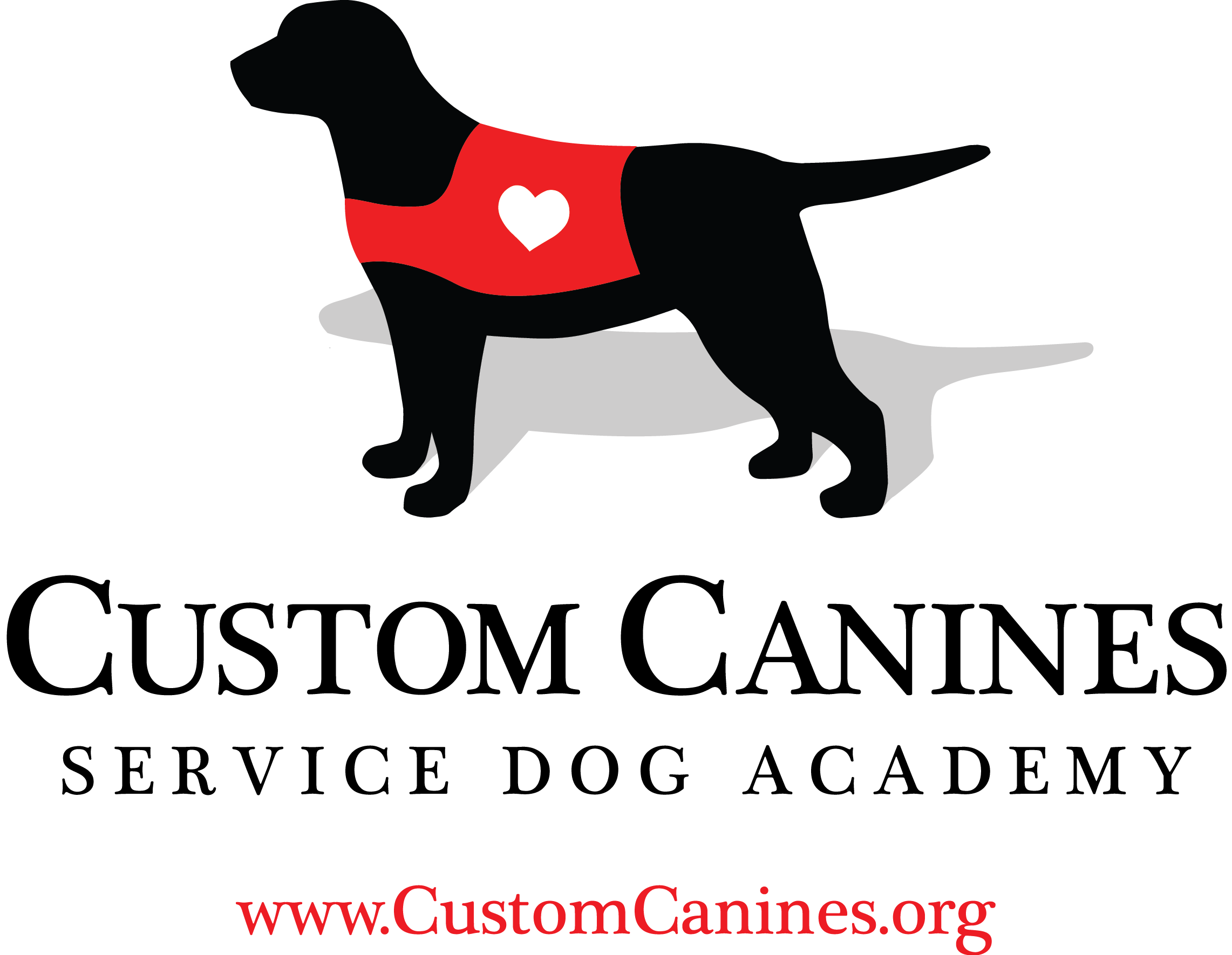 Logo for "CUSTOM CANINE SERVICE DOG ACADEMY INC"