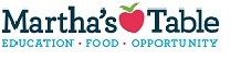 Logo for "MARTHA'S TABLE INC"