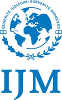 Logo for "INTERNATIONAL JUSTICE MISSION"