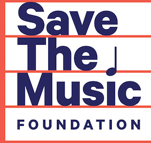 Logo for "SAVE THE MUSIC FOUNDATION"