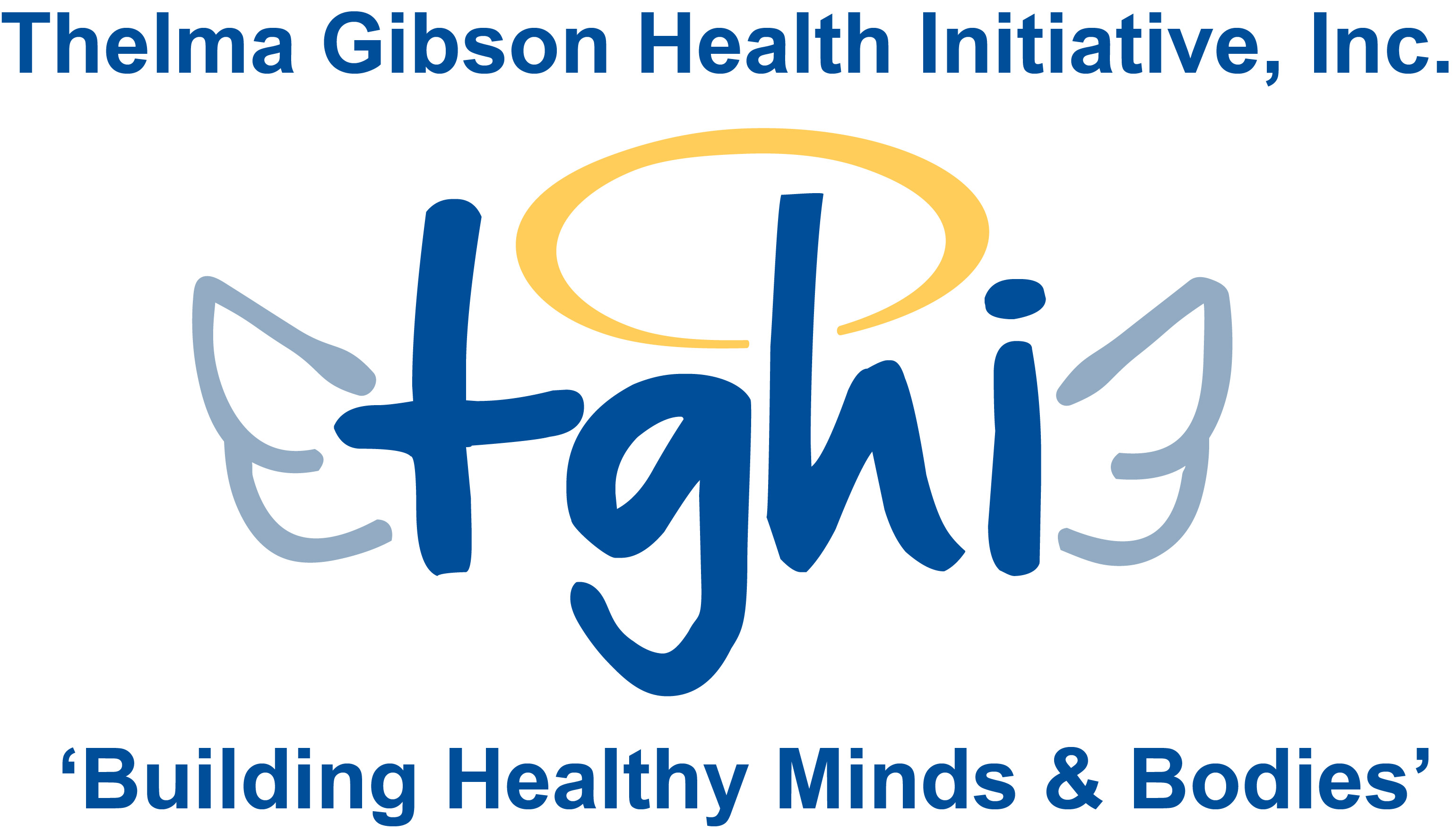 Logo for "THELMA GIBSON HEALTH INITIATIVE INC"