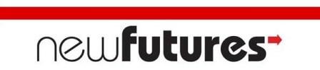 Logo for "NEW FUTURES INC"