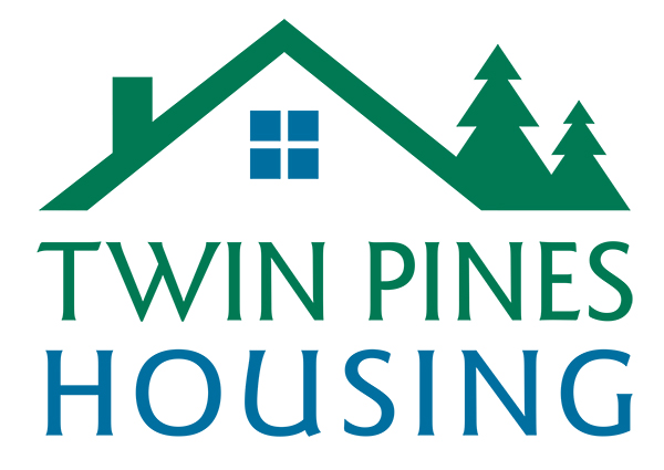 Logo for "TWIN PINES HOUSING TRUST"