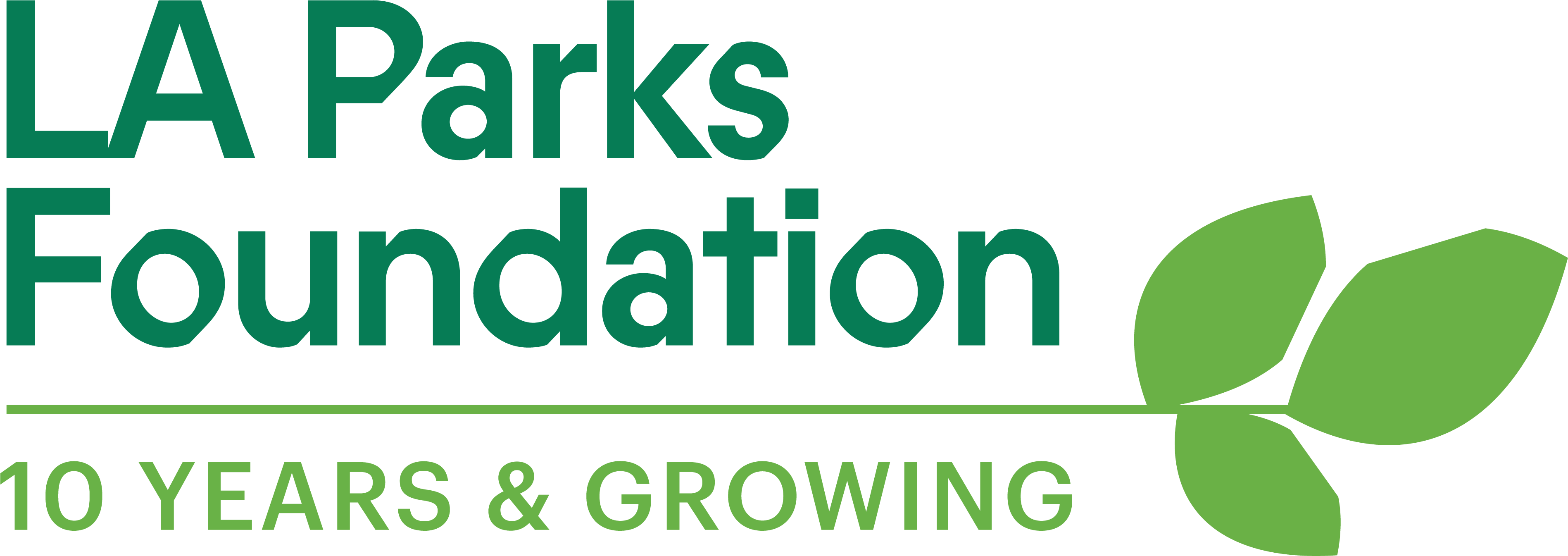 Logo for "LOS ANGELES PARKS FOUNDATION"