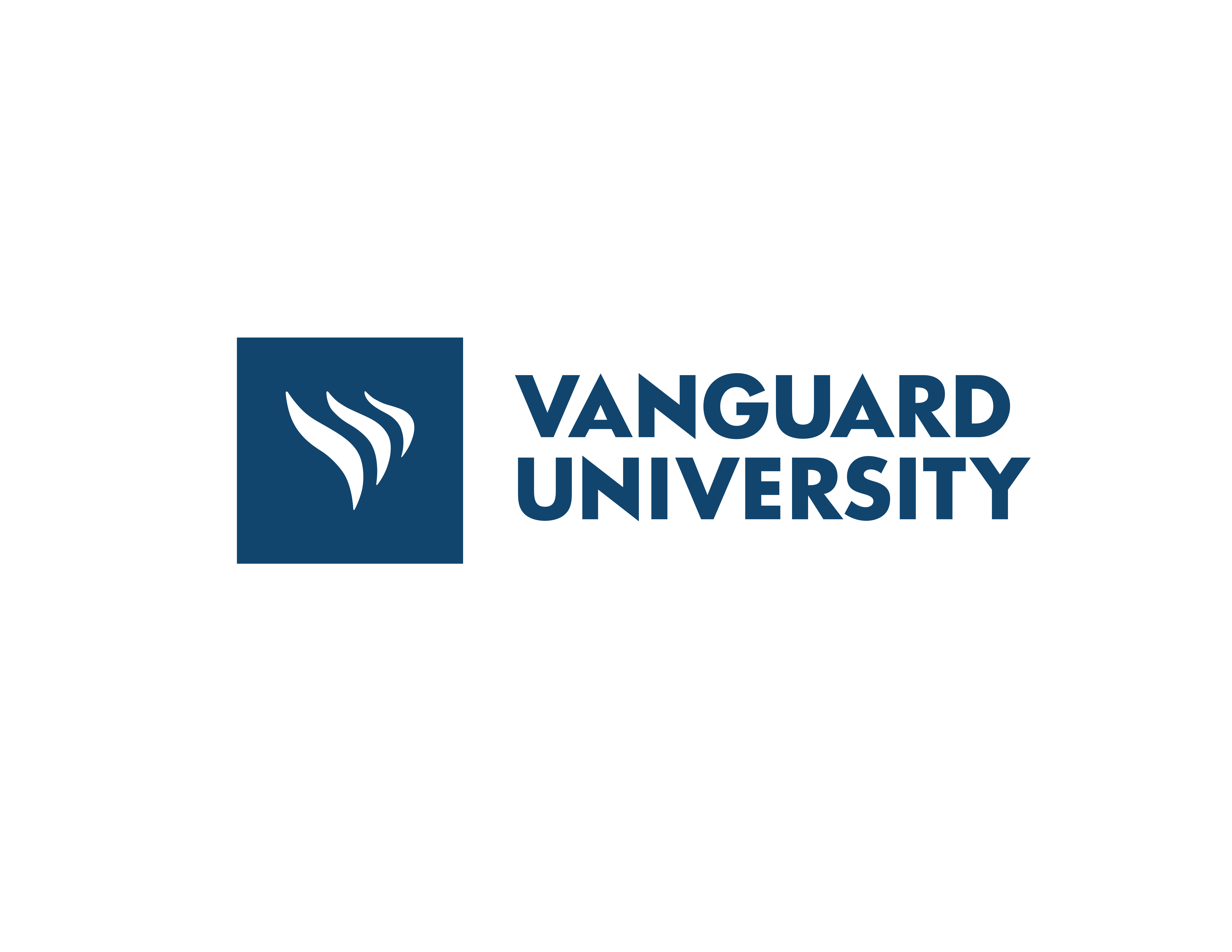 Logo for "VANGUARD UNIVERSITY OF SO CAL"