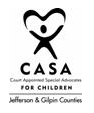 Logo for "CASA OF JEFFERSON AND GILPIN COUNTIES"