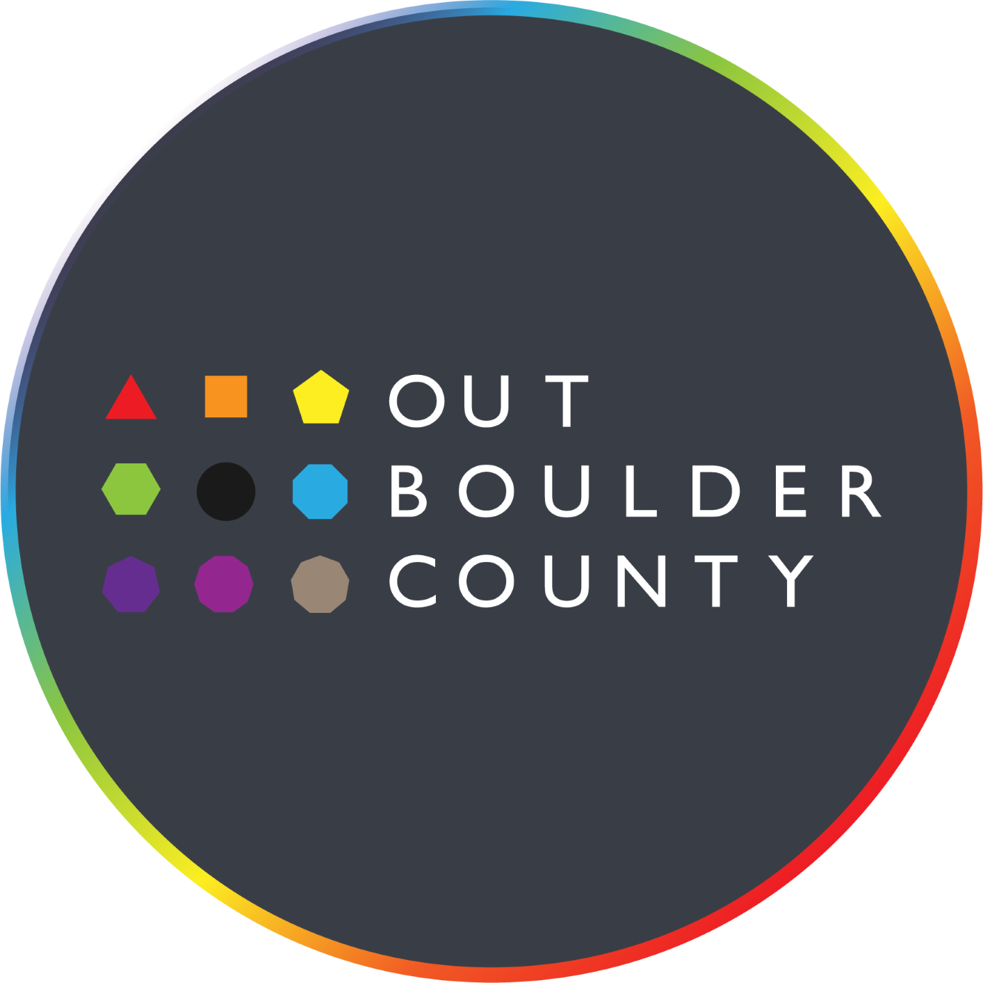Logo for "BOULDER PRIDE"