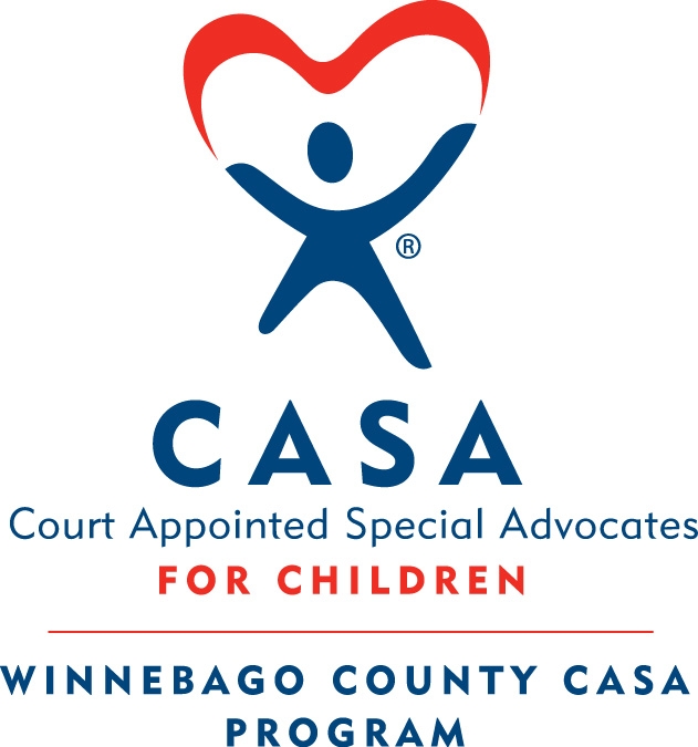 Logo for "WINNEBAGO COUNTY CASA"